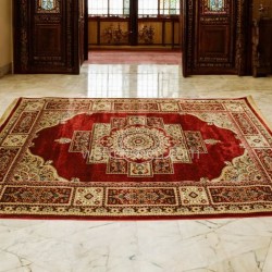 Imperial Medallion Shirazi Red Winter Carpet - 1x4m