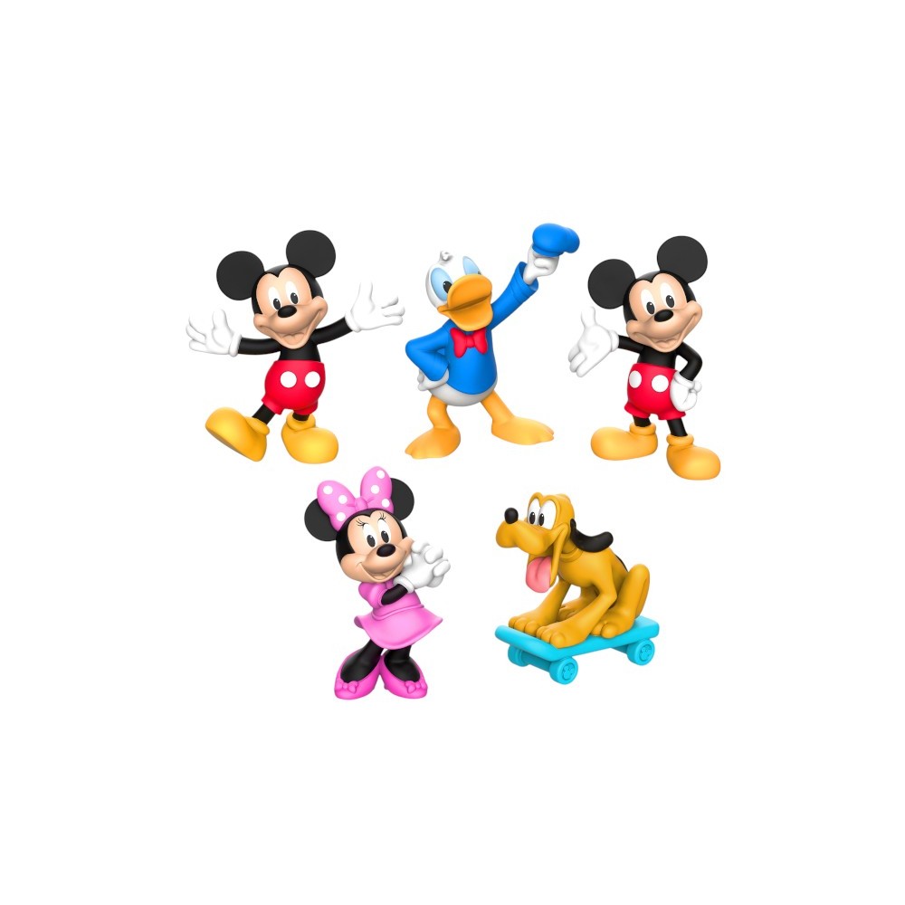 disney- mickey mouse mini figures, 5 Characters