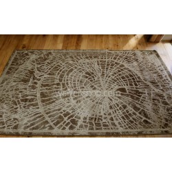 Nature's Orbit Brown/Beige Winter Carpet  160x230cm - Turkish Carpet with Belgian threads, Floxi