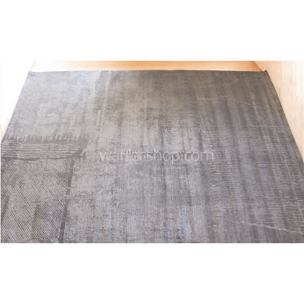 Monochrome Matrix Grey-Navy Winter Carpet  240x340cm - Turkish Carpet with Belgian threads, Floxi