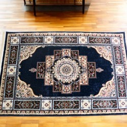 Imperial Medallion Shirazi  Navy Winter Carpet - 1x4m