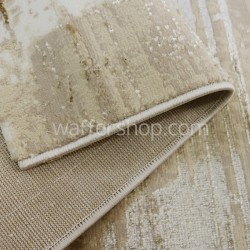 Monochrome Tides beige Winter Carpet Modern  80x150cm - Turkish Carpet with Belgian threads