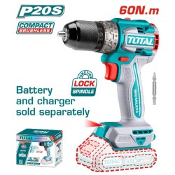 Total- Compact Brushless Cordless Drill 20V