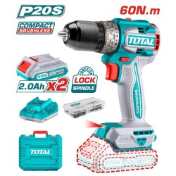 Total- Compact brushless cordless drill 20V 60Nm