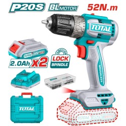 Total- Compact brushless cordless drill 20V 52Nm