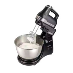 Decakila-Stand mixer 5 speed with turbo, 250W ,4.5L , stainless steel bowl, With 2 beaters and dough hooks beater and scraper and spatula (KEMX013B)