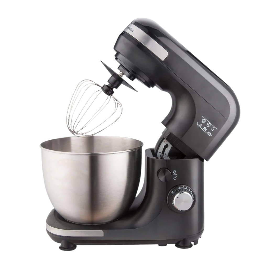 Decakila-Stand mixer 7 speed with turbo, 600W ,5L , stainless steel bowl, With die casting aluminum dough&beaters and stainless steel whisk (KEMX003B)