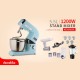 Decakila-Stand mixer 16pcs ,Variable 8 stepless speed 1200W ,5.5L brushed stainless steel bowl with handle  (KEMX005L)