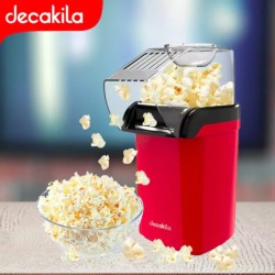 Decakila-popcorn machine 1200W ,0.27With measuring cups , fast and efficient appliance, making fresh popcorn in just 2 minutes (KETT009R)