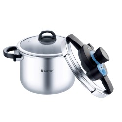 Dorsch - 10L Dorsch GoPress Pressure Cooker, 18/10 Stainless Steel with heat-conductive insert for quick, even heating