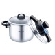 Dorsch - 10L Dorsch GoPress Pressure Cooker, 18/10 Stainless Steel with heat-conductive insert for quick, even heating