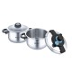 Dorsch - 6L & 8L Dorsch GoPress Pressure Cooker Set, 18/10 Stainless Steel with a heat-conductive insert for fast and even heating 