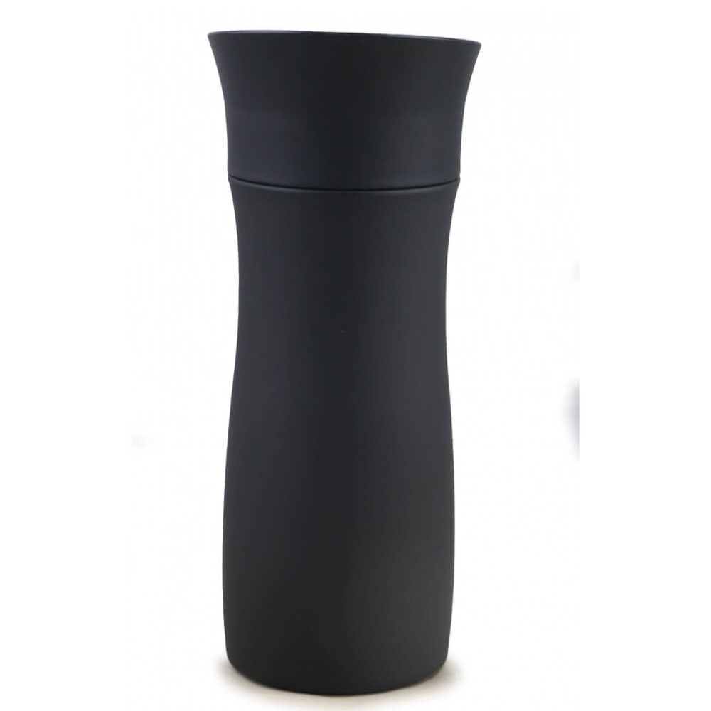 Dorsch -  Vacuum Mug 300Ml – Black, Keep hot up to 6 hr. and cold up to 12 hr, Double Wall Stainless Steel 18/10 , Travel Mug 