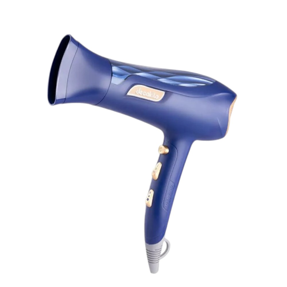 Decakila- Lonic hairdryer 1800-2200W,  2 speed, 3 heat settings, DC motor, With 2 Pcs nozzle and diffuser