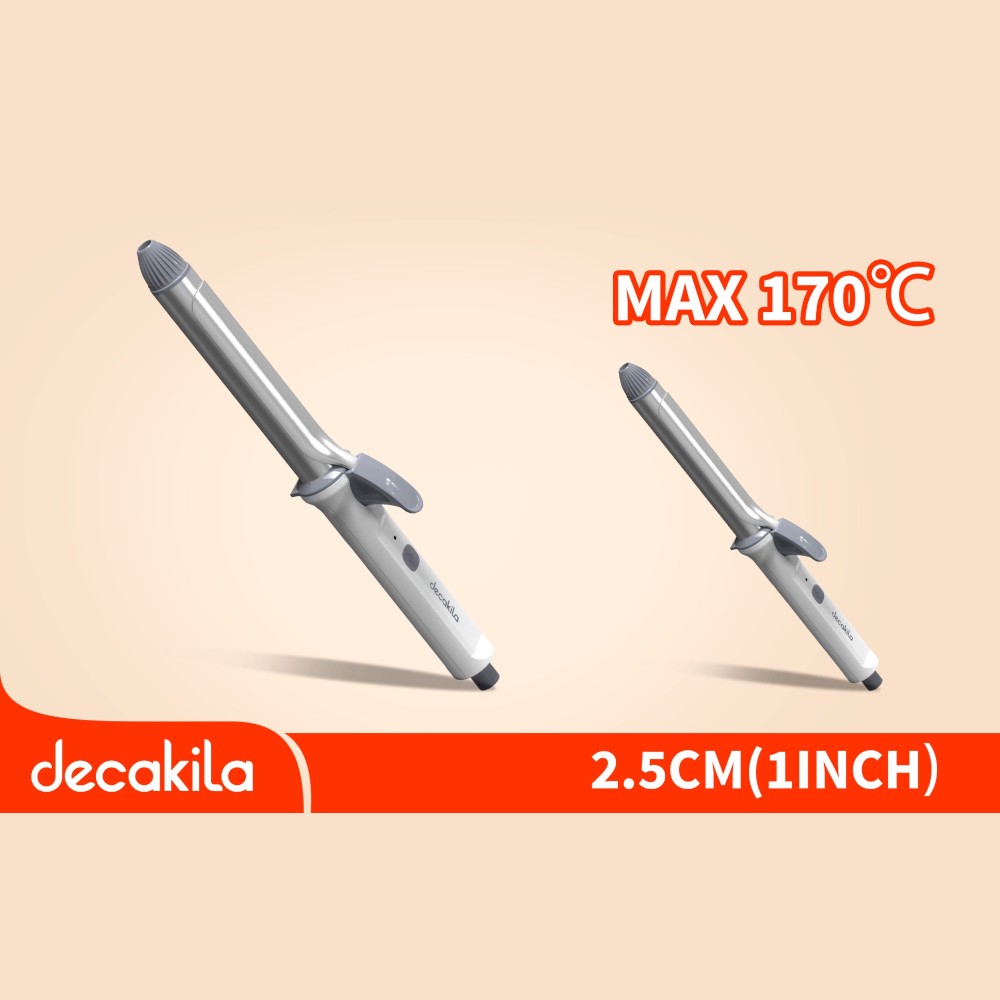 Decakila- Curling tong 35W 170C, ceramic coating plates, PTC heating element