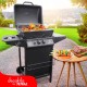 Decakila- Gas BBQ grill 86cm×48.5×37.5cm, Aluminum