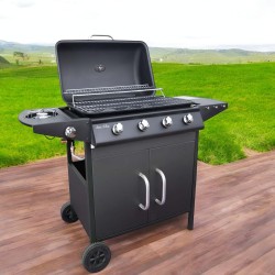 Decakila- Gas BBQ grill 82cm×63×37cm, Aluminum