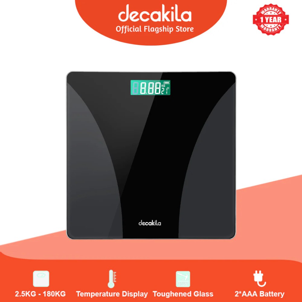 Decakila- People scale 2.5-180KG , kg,lb, 260*260mm