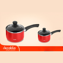 Decakila- Casserole 24x11CM aluminum, With lid, Two layer non-stick coating