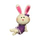 Whimsical Love Bunny Duo Figurines , gift , 