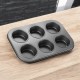 Decakila- Muffin pan 240 g, 26.5*18.5*3 cm, Carbon steel, BPA free, 230c