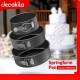 Decakila- Springform pan 230 g/260 g/310 g, 18*6.8 cm/20*7 cm/22*7 cm , Carbon steel, BPA free, 230c