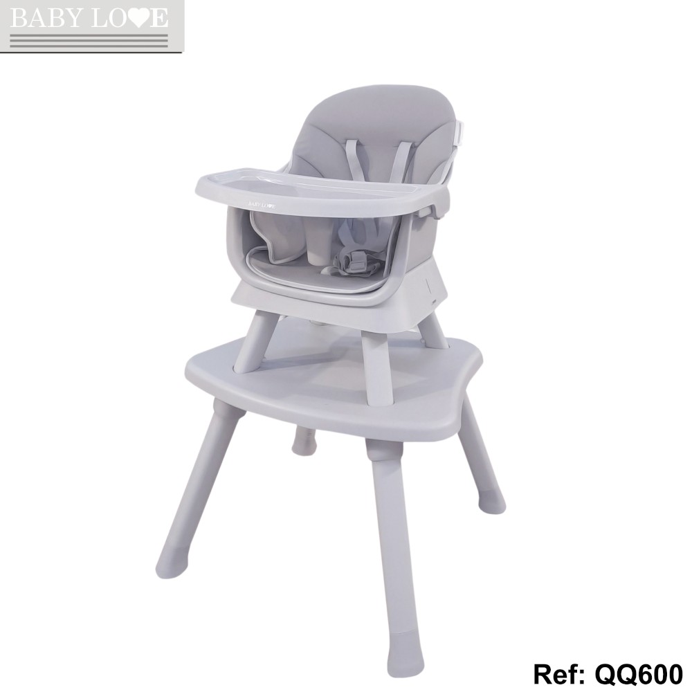 Babylove-Baby Love 6-in-1 High Chair, Booster, Small Dining Chair, Study Desk and Chair, Block Toy Table, Stool