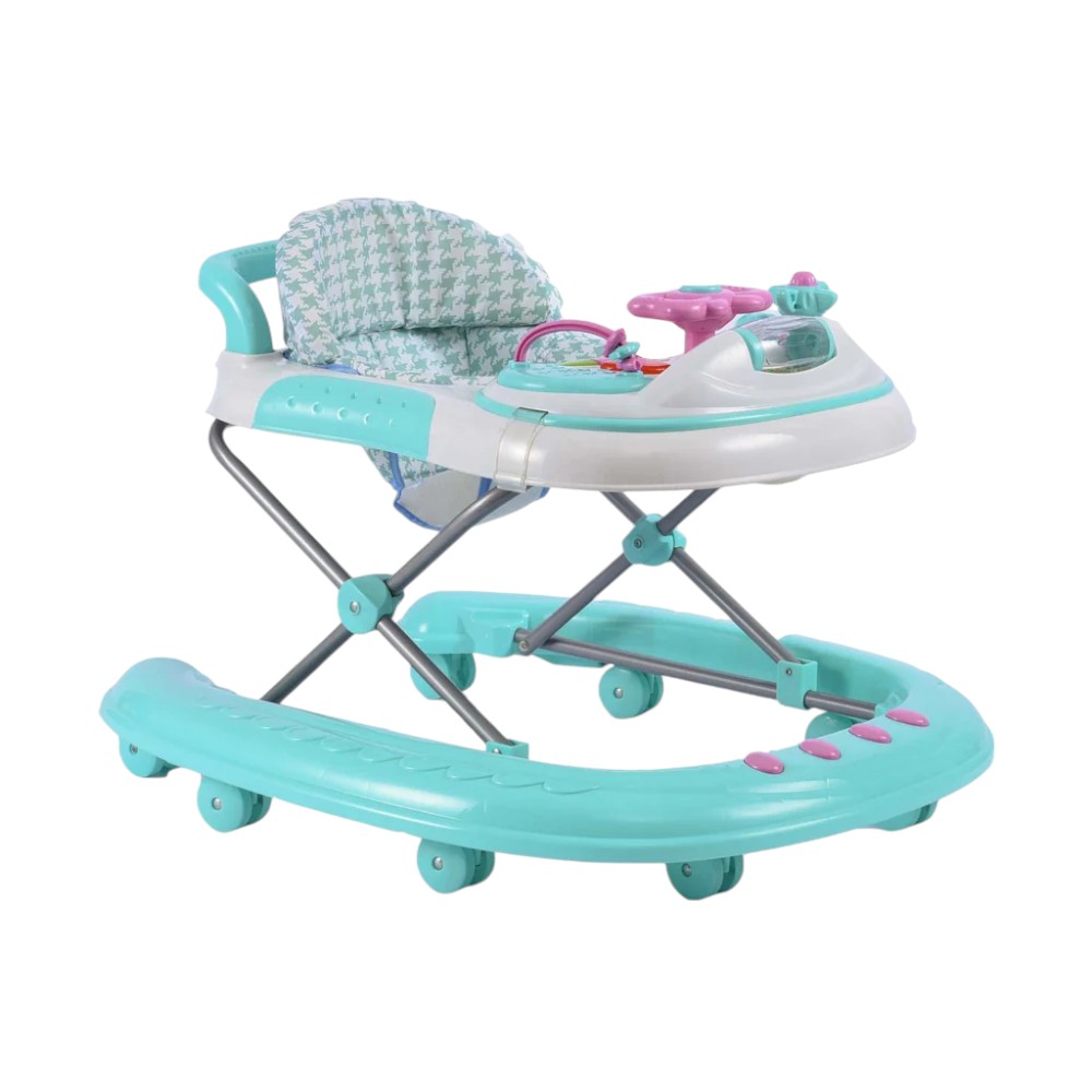 Baby Love- Baby Walker, 3 height, plastic, safety, easy storage, Padded seat