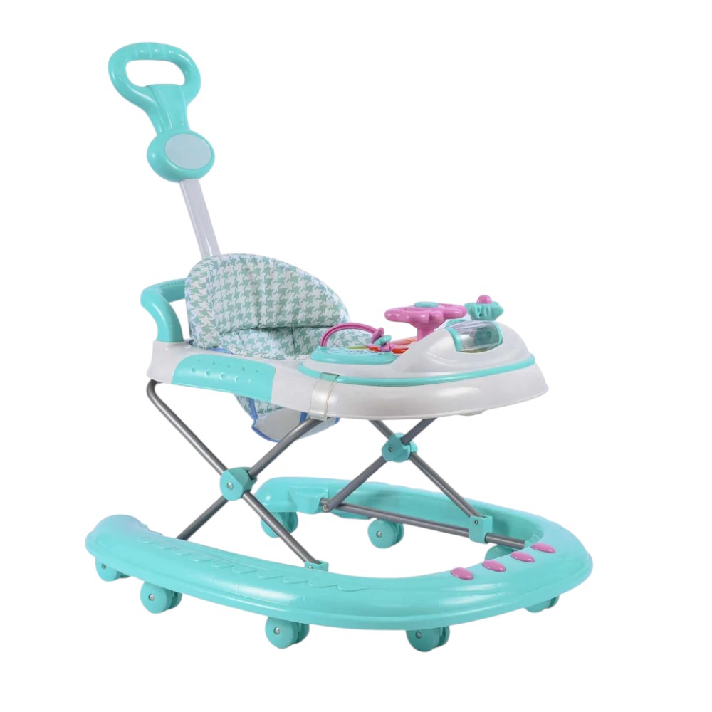 Baby Love- Baby Walker, 3 height, plastic, safety, easy storage, Padded seat