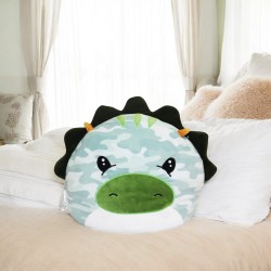 Smooshies Squad Camo-dino Stuffed Animal , Soft and Squishy , CUSHION , POLLOW 