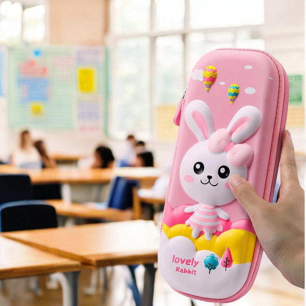 Lovely Rabbit-Themed Pencil Case 