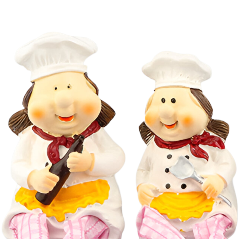 Chef Figurine Set - Female Chef Trio