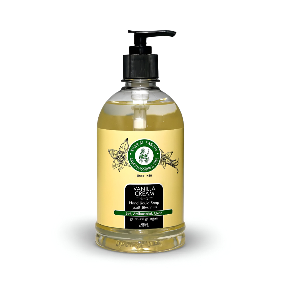 Khan Saboun -Face Soap Liquid Soap Vanilla 550g