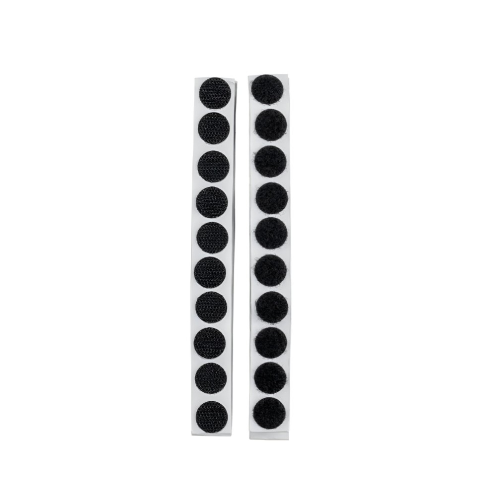 Crelando - Black Hook & Loop Dot Set - 70 Sets