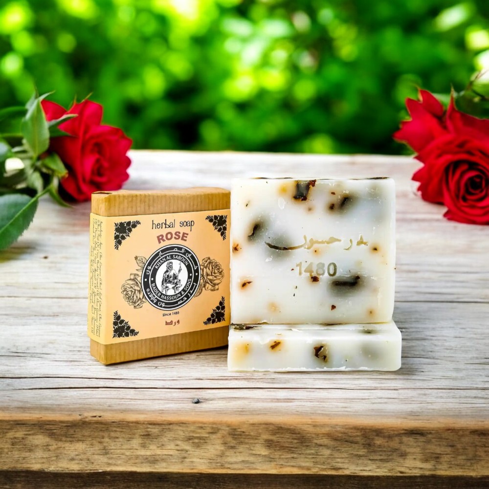 Khan Saboun - Body & Face Soap Rose Soap 80g