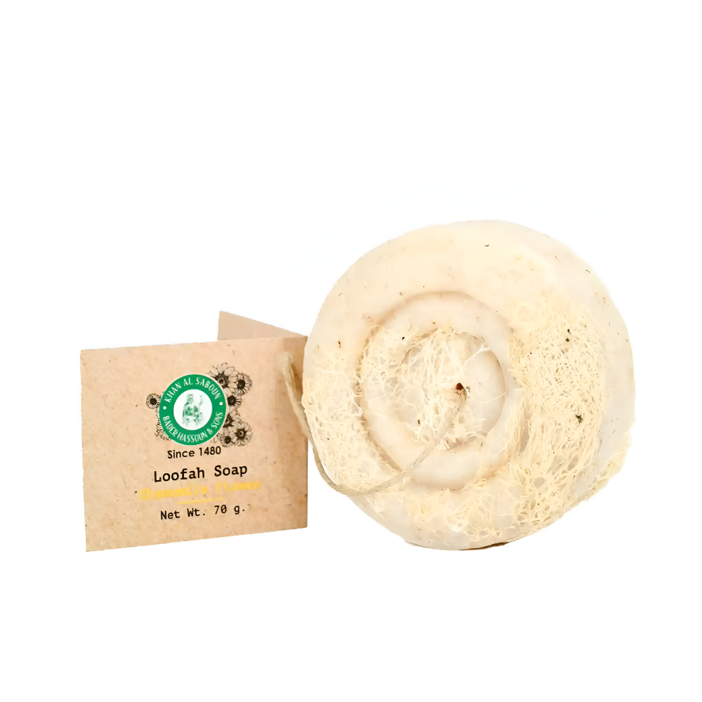 Khan Saboun -Loofah Soap Chamomile and Argan 80g