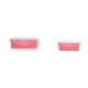 Compact Stackable Food Storage Container Set (2-Pack) - Pink