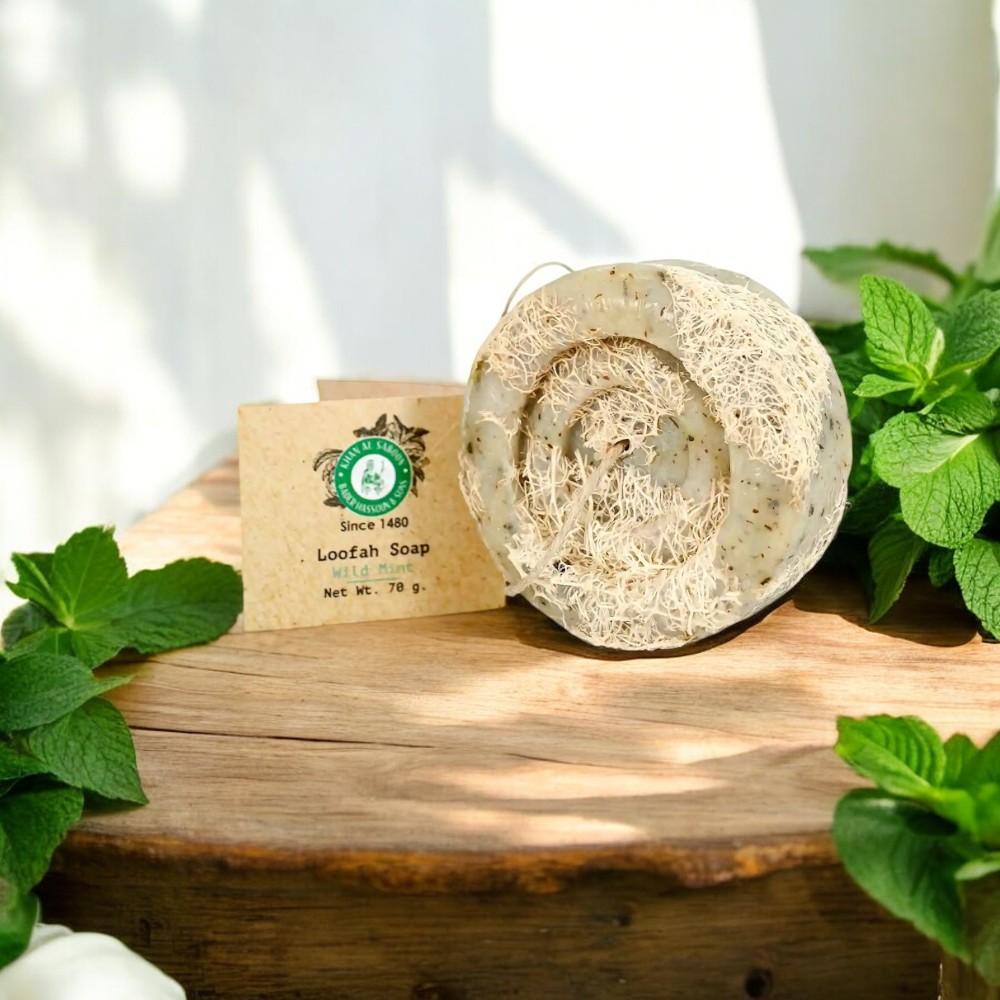 Khan Saboun - Loofah Soap Wild Mint 80g