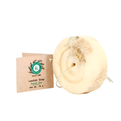 Khan Saboun - Loofah Soap Green Tea 80g