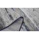 Modern Abstract Grey and Blue Striped Rug , Shades of grey with blue accents 1x2m- Turkish Carpet