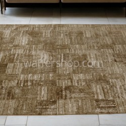 Contemporary Beige Geometric Carpet , Beige  160x230cm- Turkish Carpet