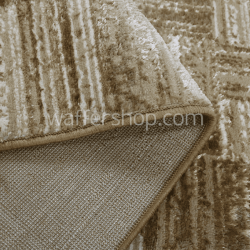 Contemporary Beige Geometric Carpet , Beige  160x230cm- Turkish Carpet