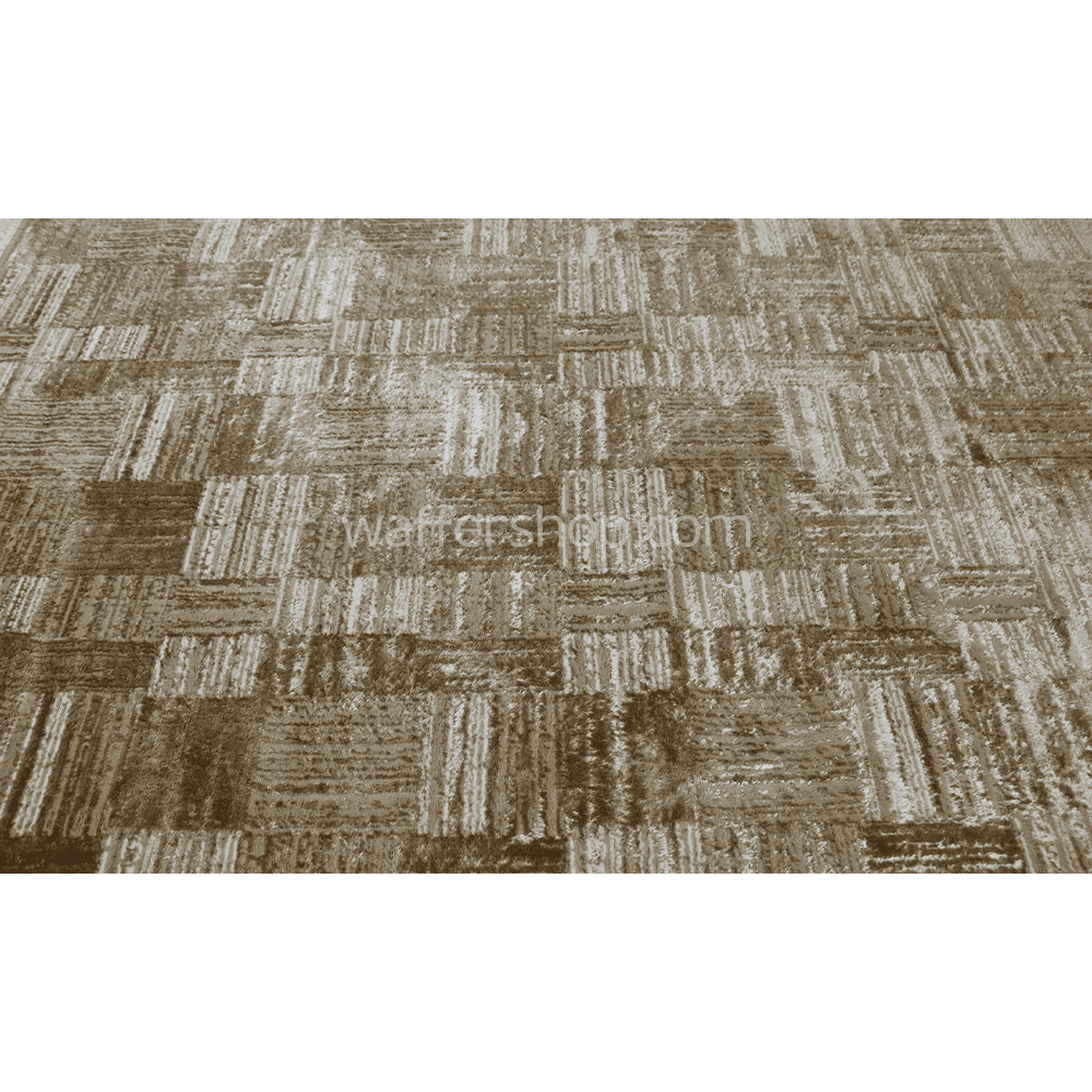 Contemporary Beige Geometric Carpet , Beige  160x230cm- Turkish Carpet