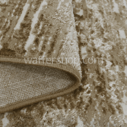 Minimalist Beige Textured Carpet , Beige  160x230cm- Turkish Carpet