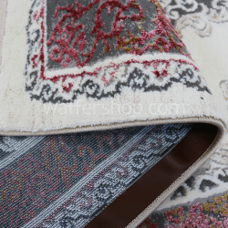  Classic Rosette Medallion Carpet , pink 160x230cm- Turkish Carpet