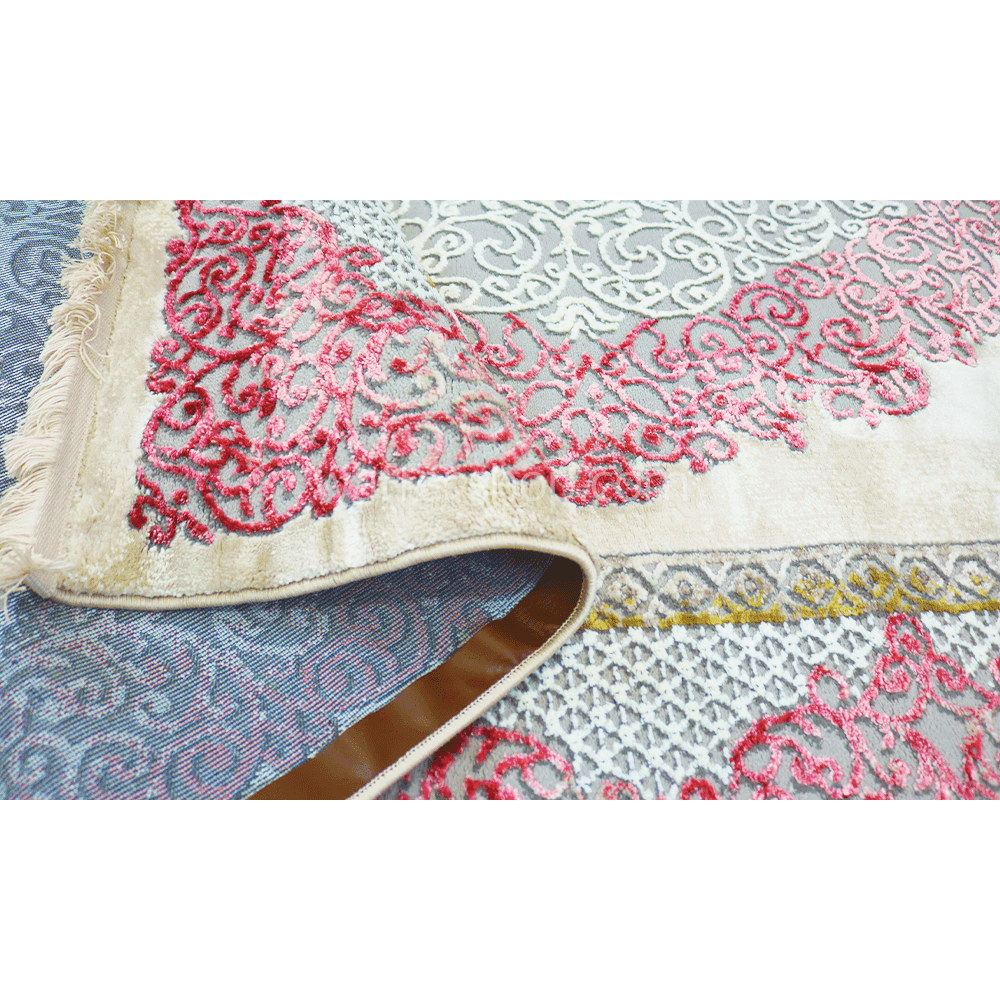 Soft Rose Harmony ,classic pink. 1x2m- Turkish Carpet