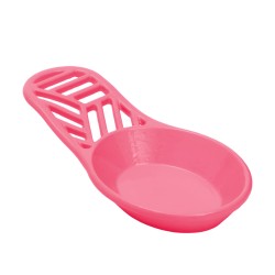 Home Basics - Cast Iron Spoon Rest - Pink  - 19x9x3.3cm