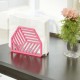 Home Basics - Cast Iron Napkin Holder - Pink - 14x5x12cm