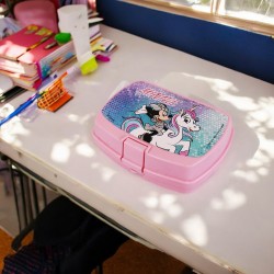 Pink Lunch Box with Minnie Design