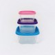 Stackable Transparent Containers - 3-piece set 